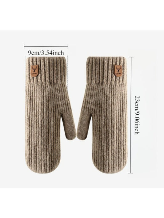 Gloving - Double-Layer Knitted Mittens