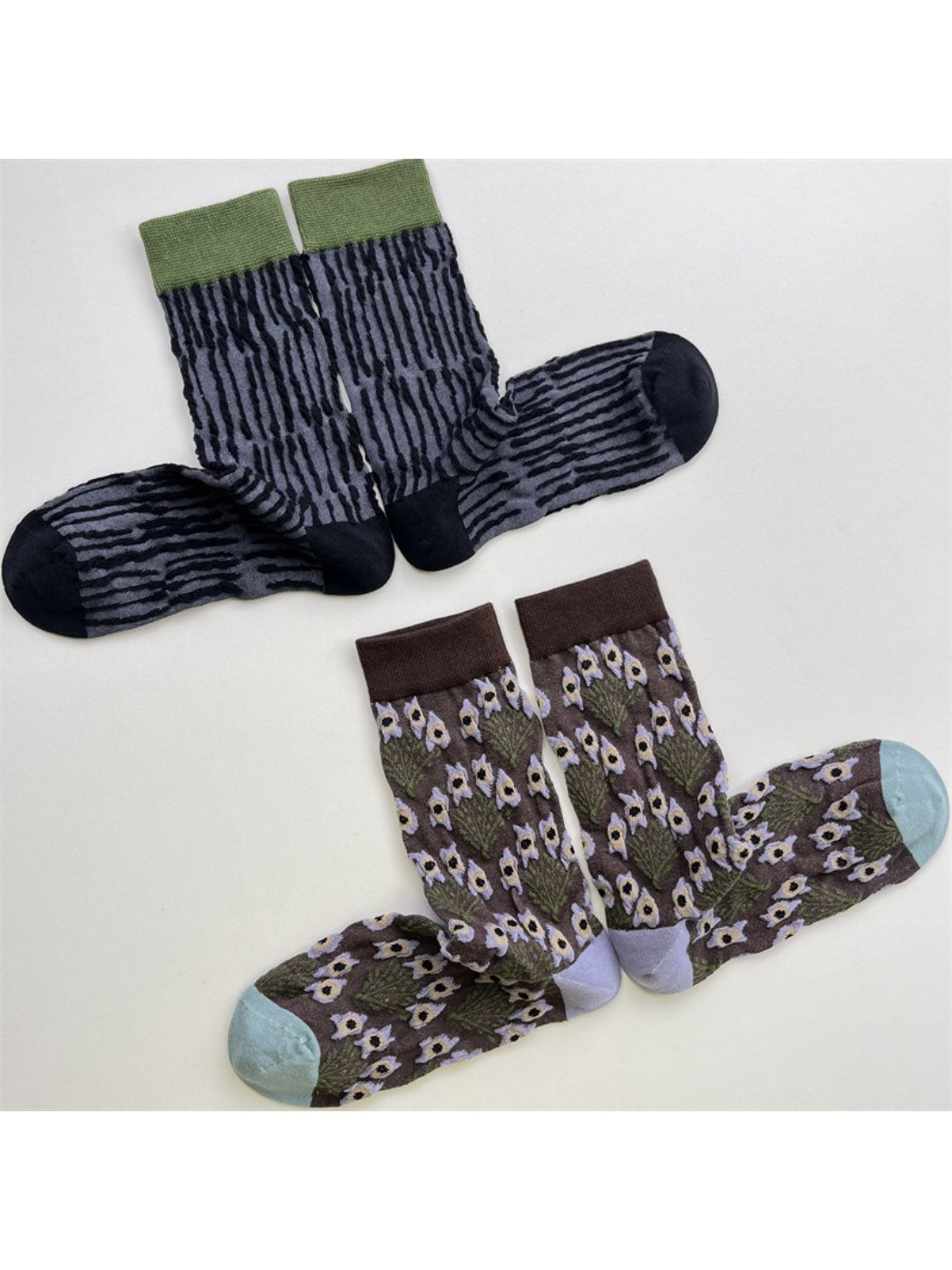 Rufia - Retro Unisex Mid-Calf Socks - Unique & Stylish