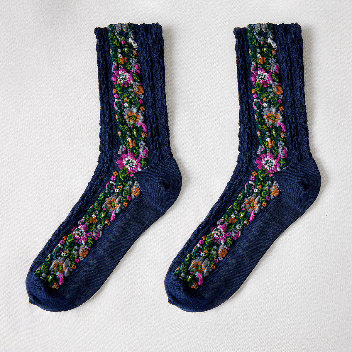 Rufia - Vintage Floral Print Summer Socks