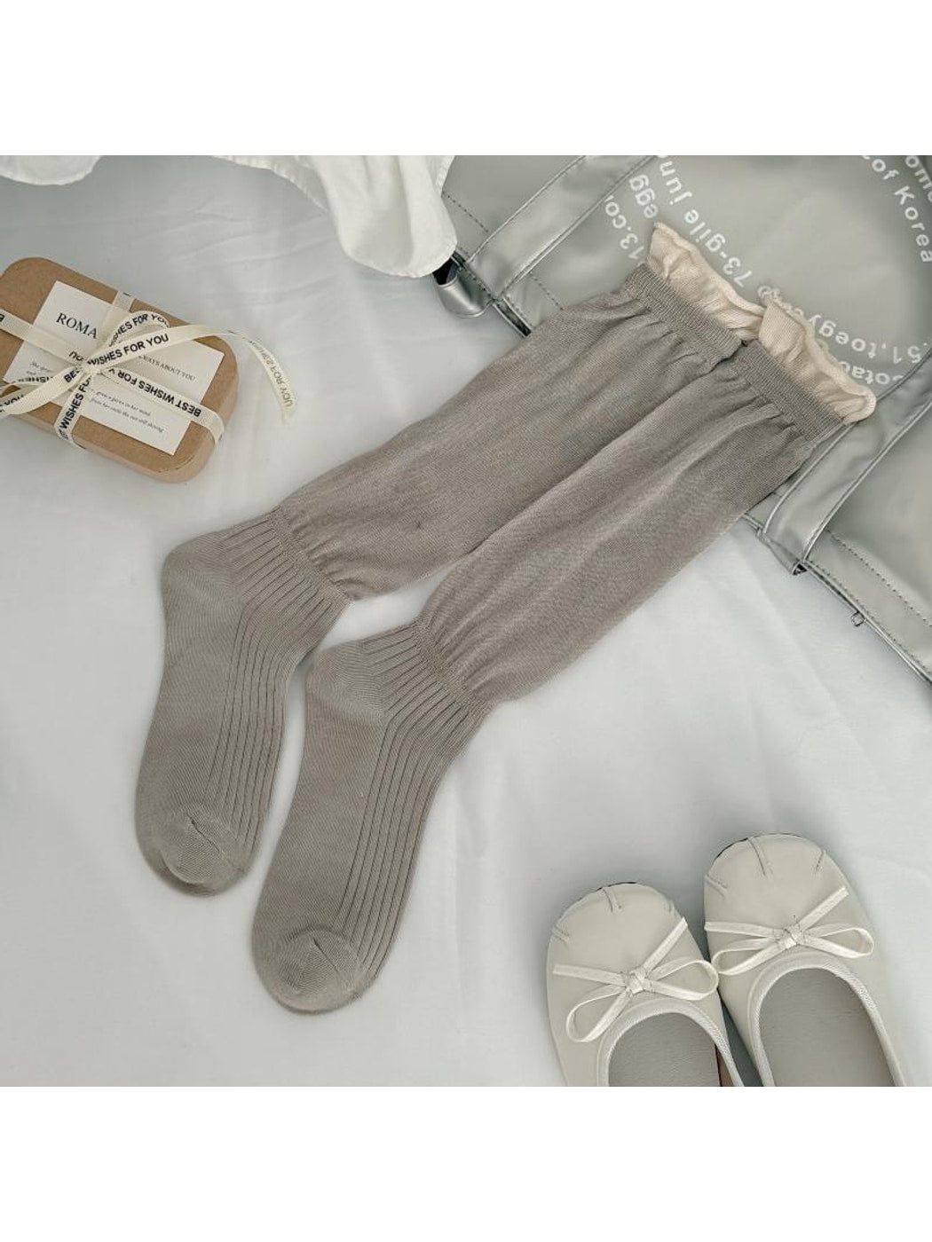 Rufia - Sweet Style Color Block Mid Calf Socks