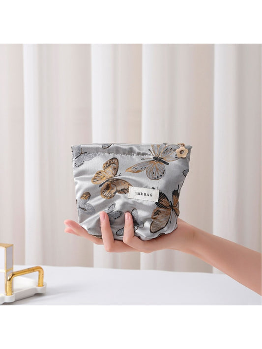 Cosbai - Butterfly Print Handheld Cosmetic Bag - image 2