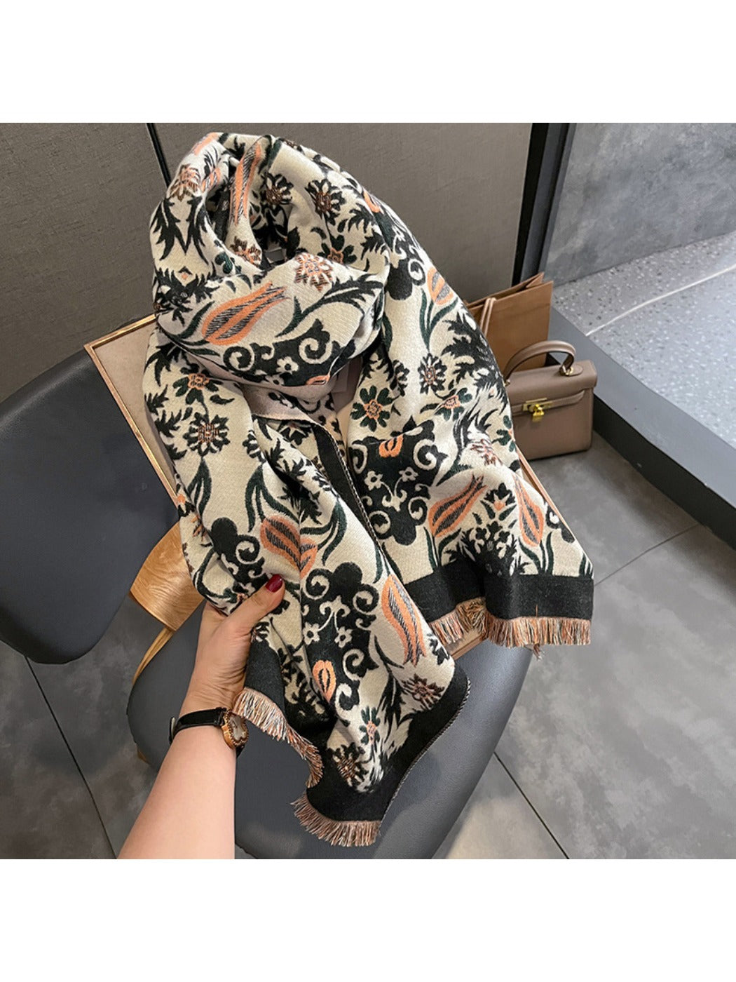 Scarvii - Winter Paisley Scarf for Women