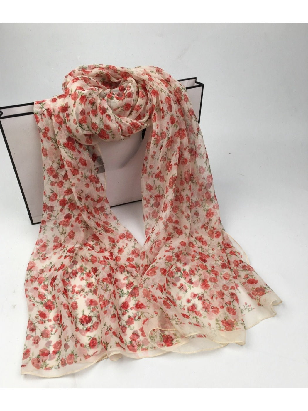 Scarvii - Women's Floral Patterned Scarf - Versatile & Stylish