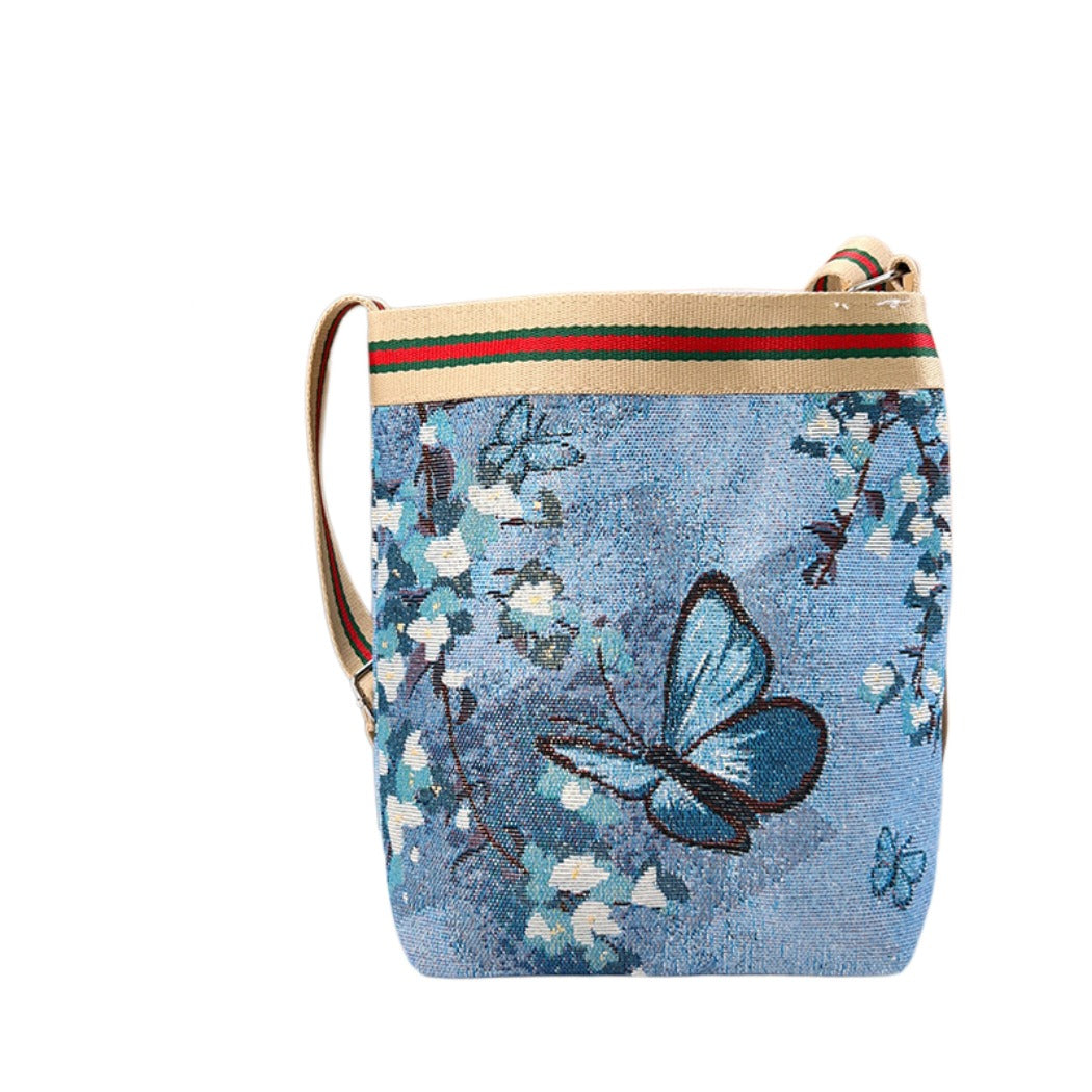 Cosbai - Cute Cartoon Crossbody Bag With Zipper