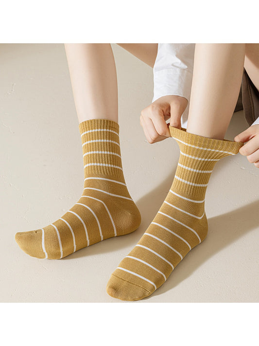 Rufia - Women's Striped Mid-Calf Socks