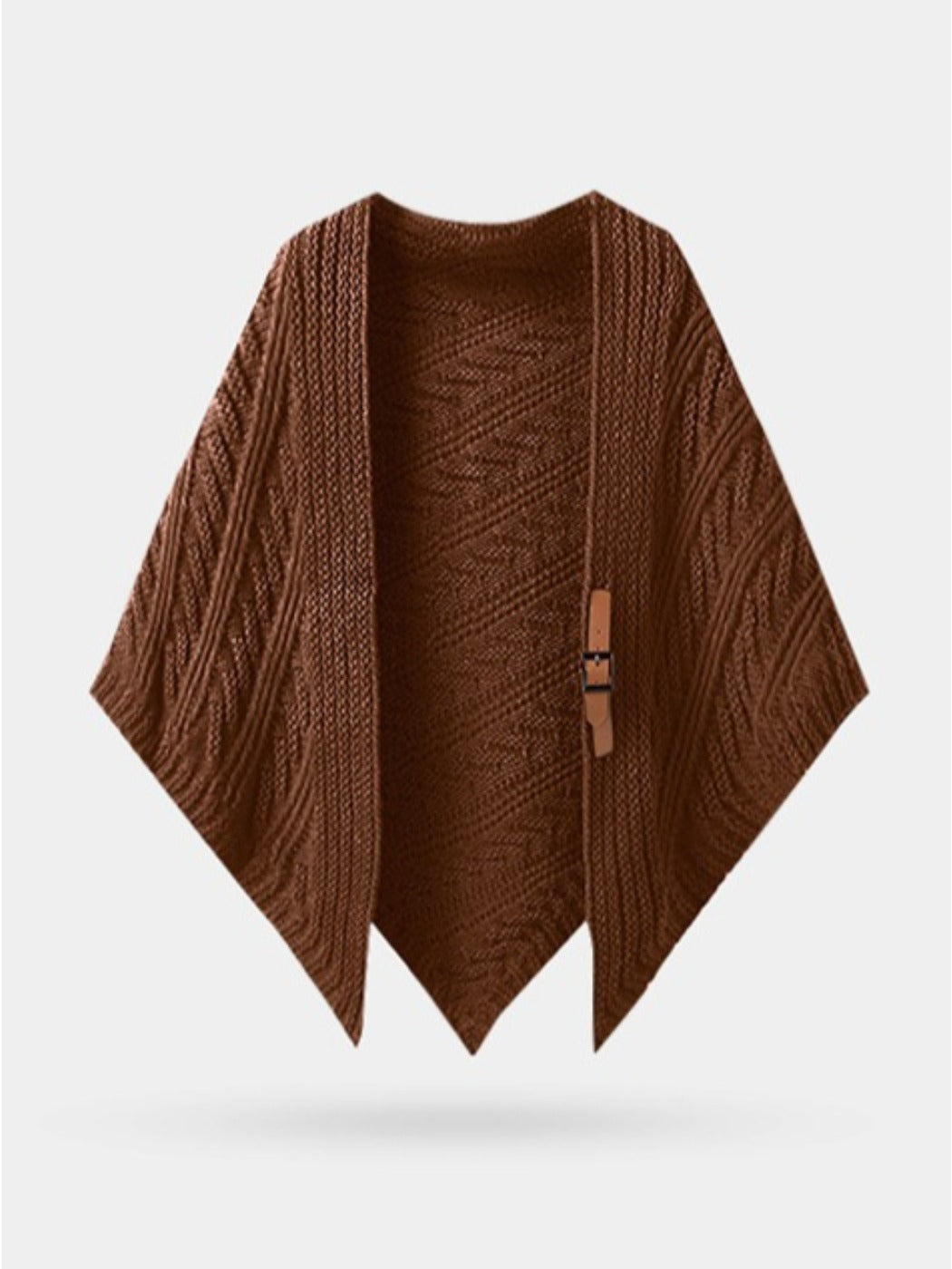 Scarvii - Classic Knitted Triangle Shawl as Outer Accessory