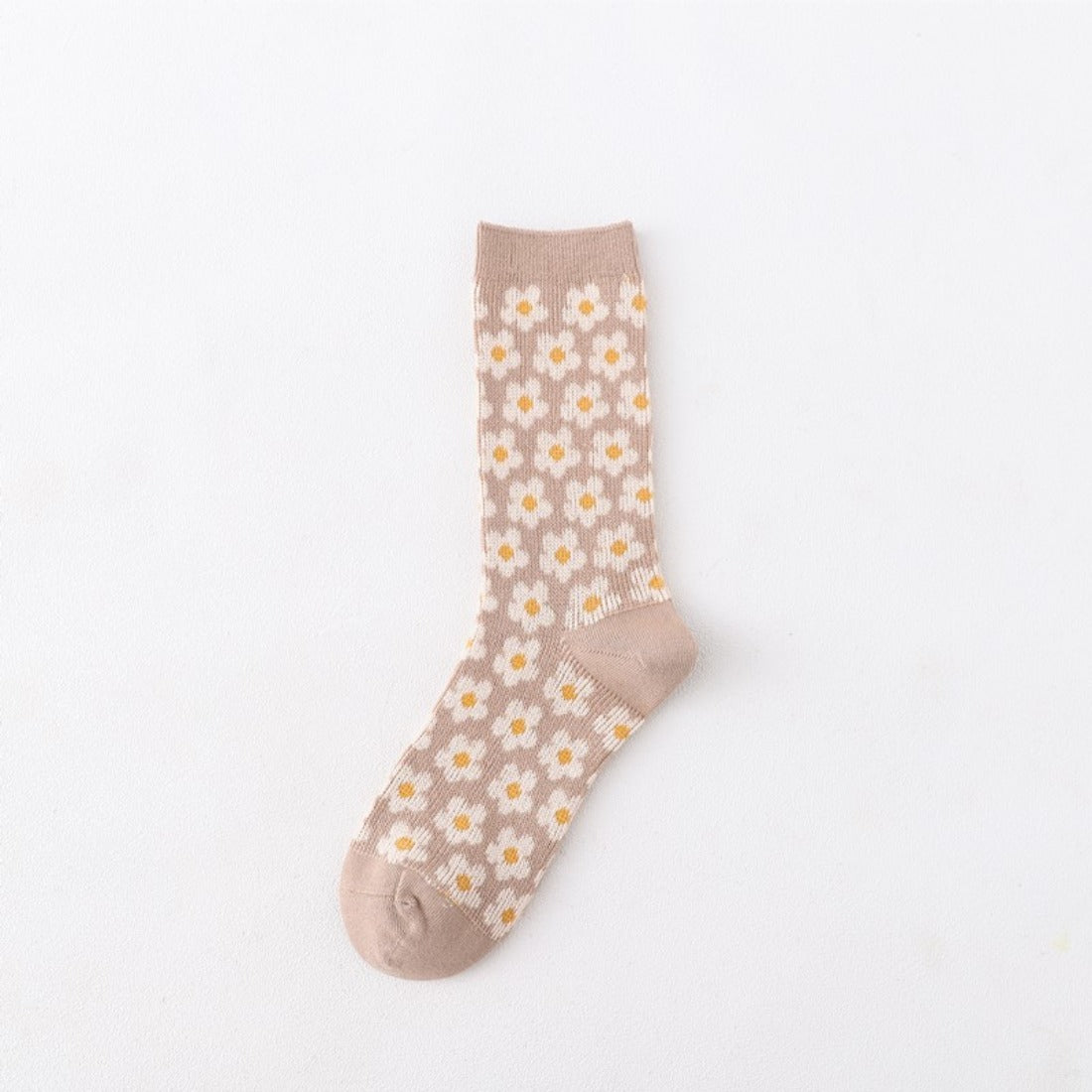 Rufia - Floral Pattern Mid-Calf Socks