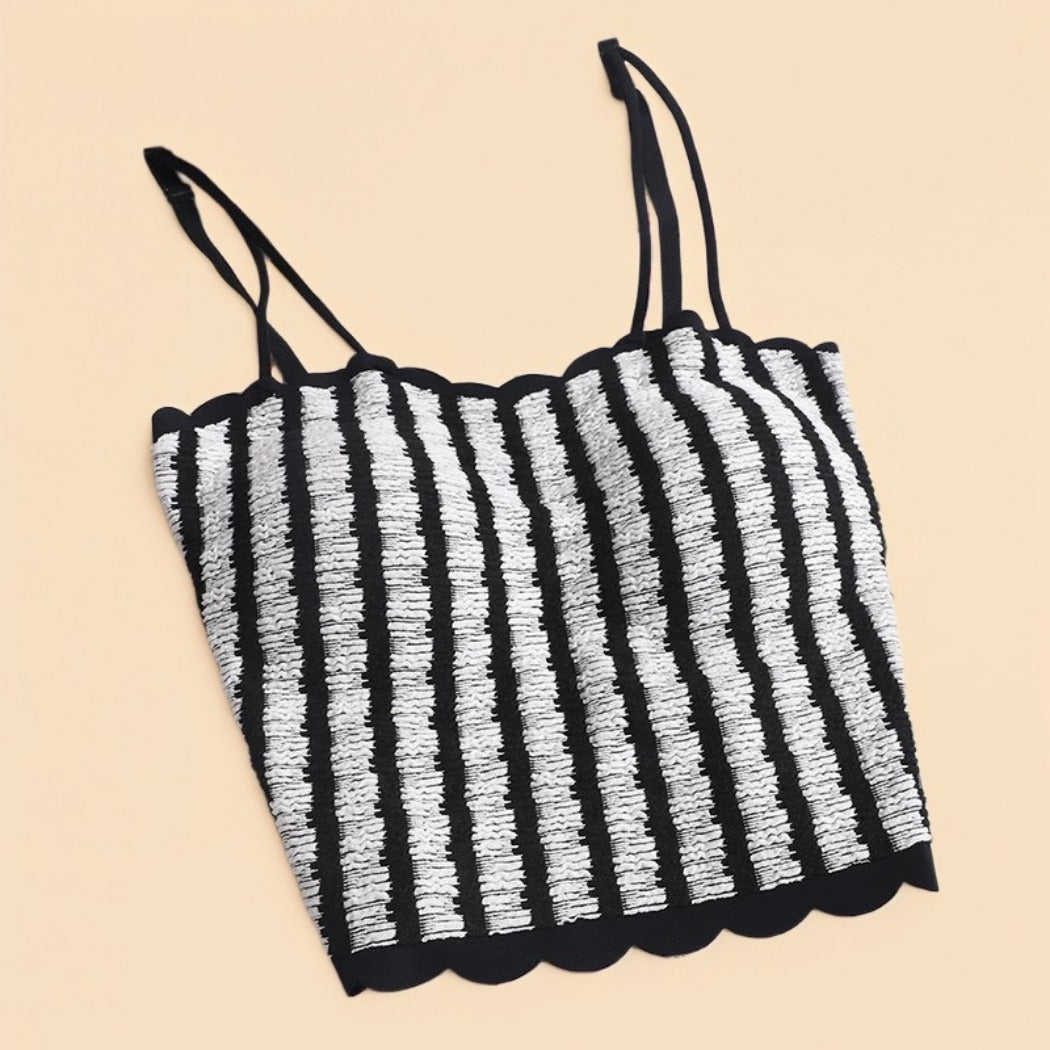 Vesty - Sweet Striped Padded Camisole