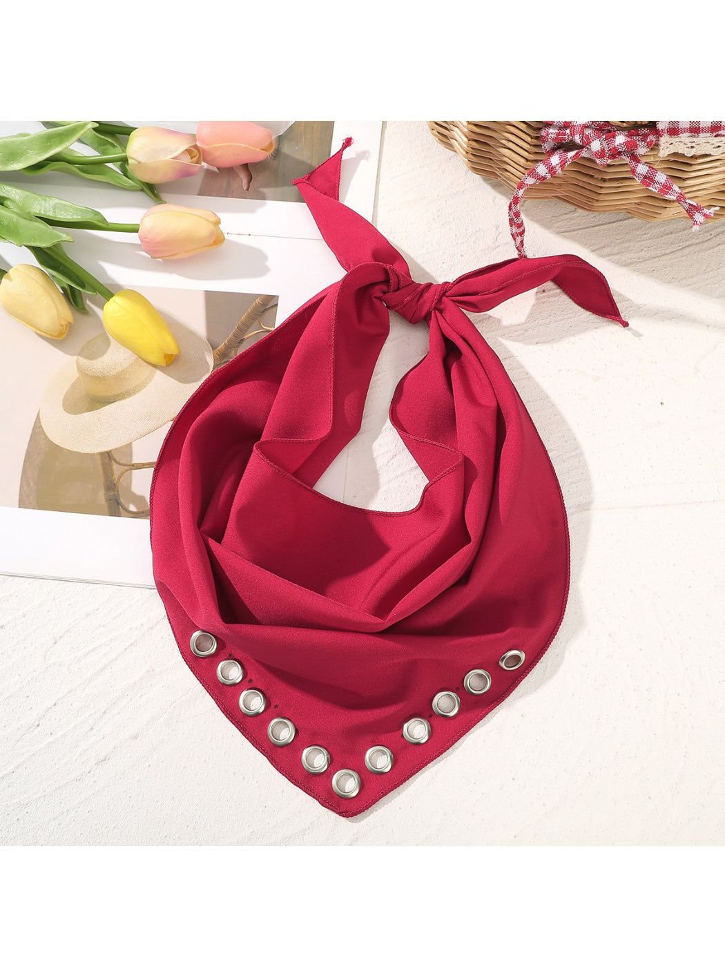 Scarvii Metal Grommet Bandana Headband
