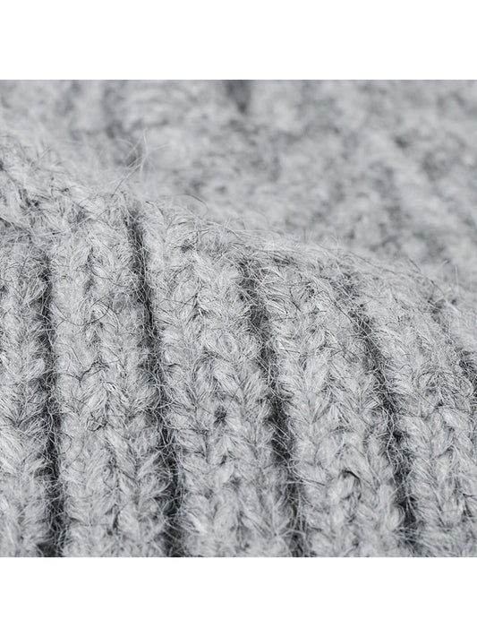 Haila - Braided Texture Cuffed Knit Beanie
