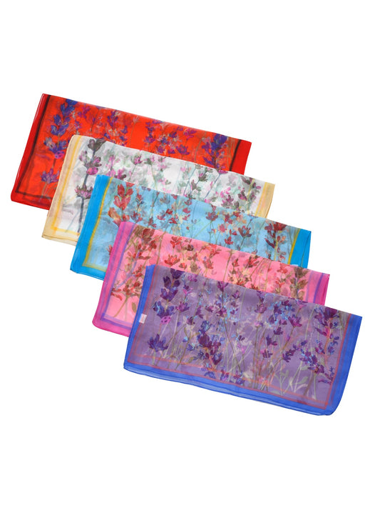 Scarvii - Lily of the Valley Printed Scarf - Versatile & Stylish