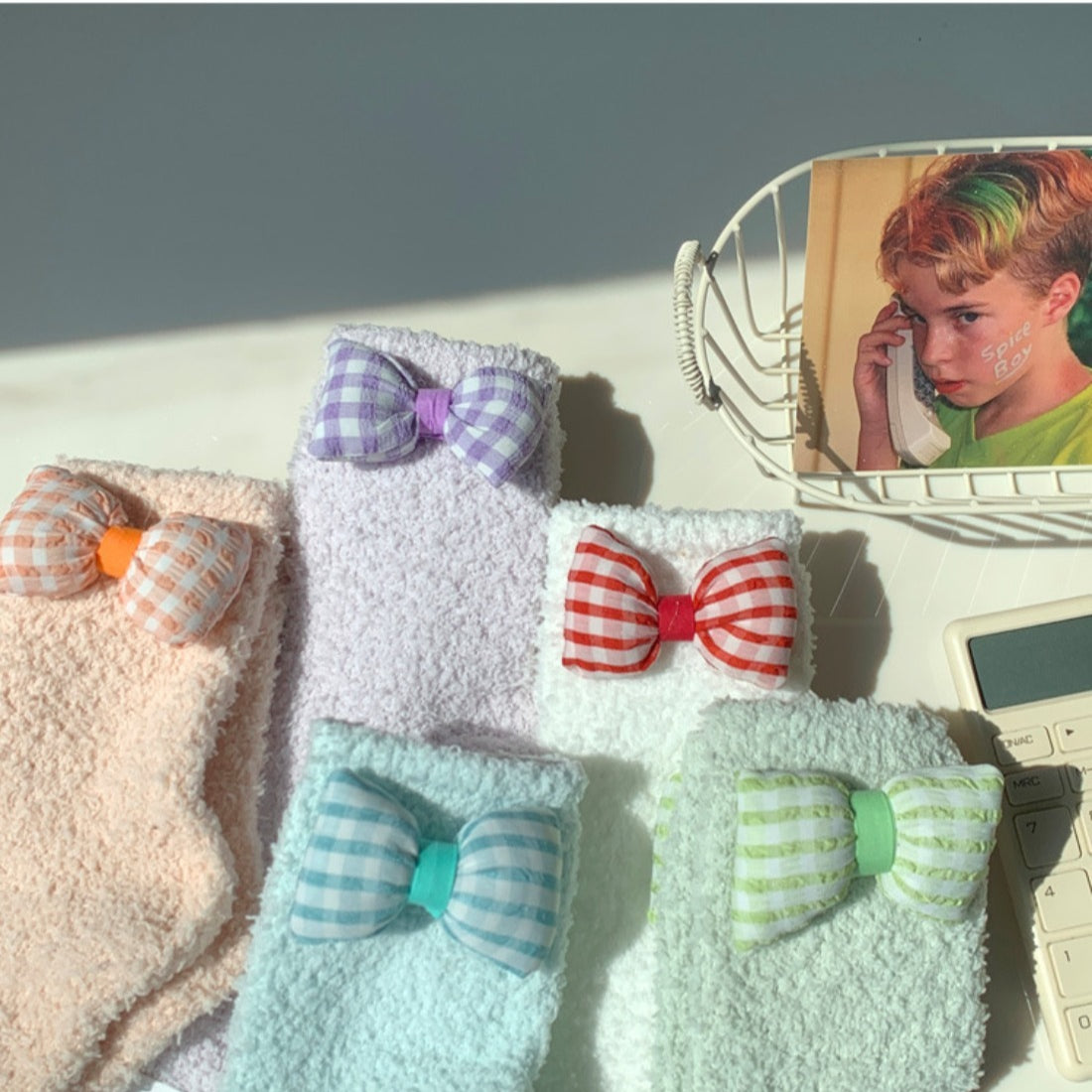 Rufia - Bowknot Coral Fleece Socks