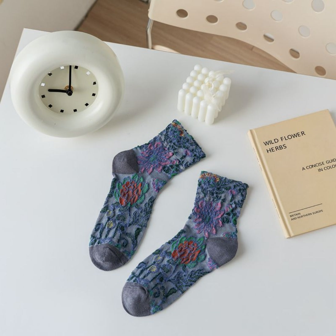 Rufia - 3D Flower Bohemian Women's Socks