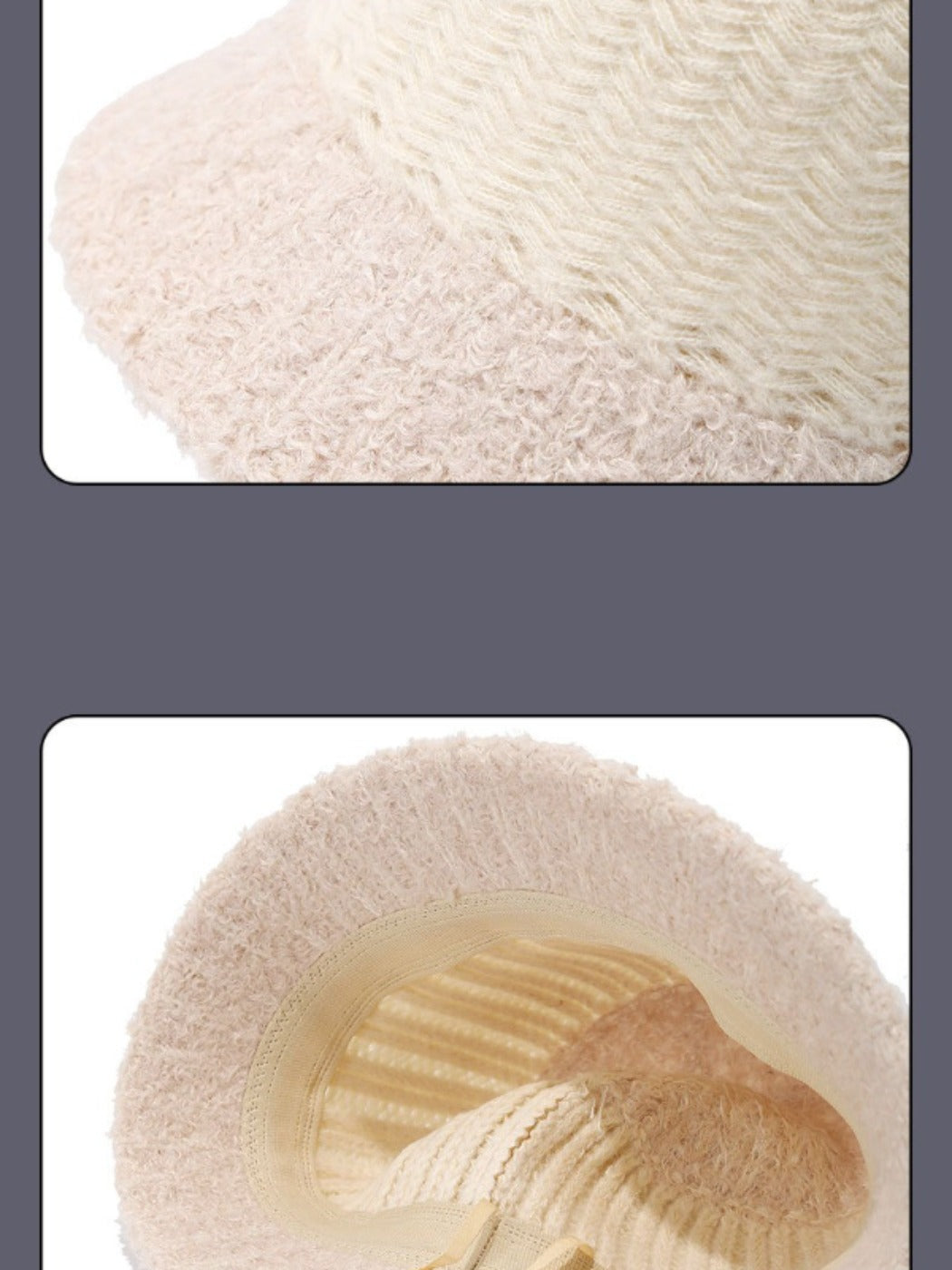 Haila – Two-Tone Fuzzy Bucket Hat