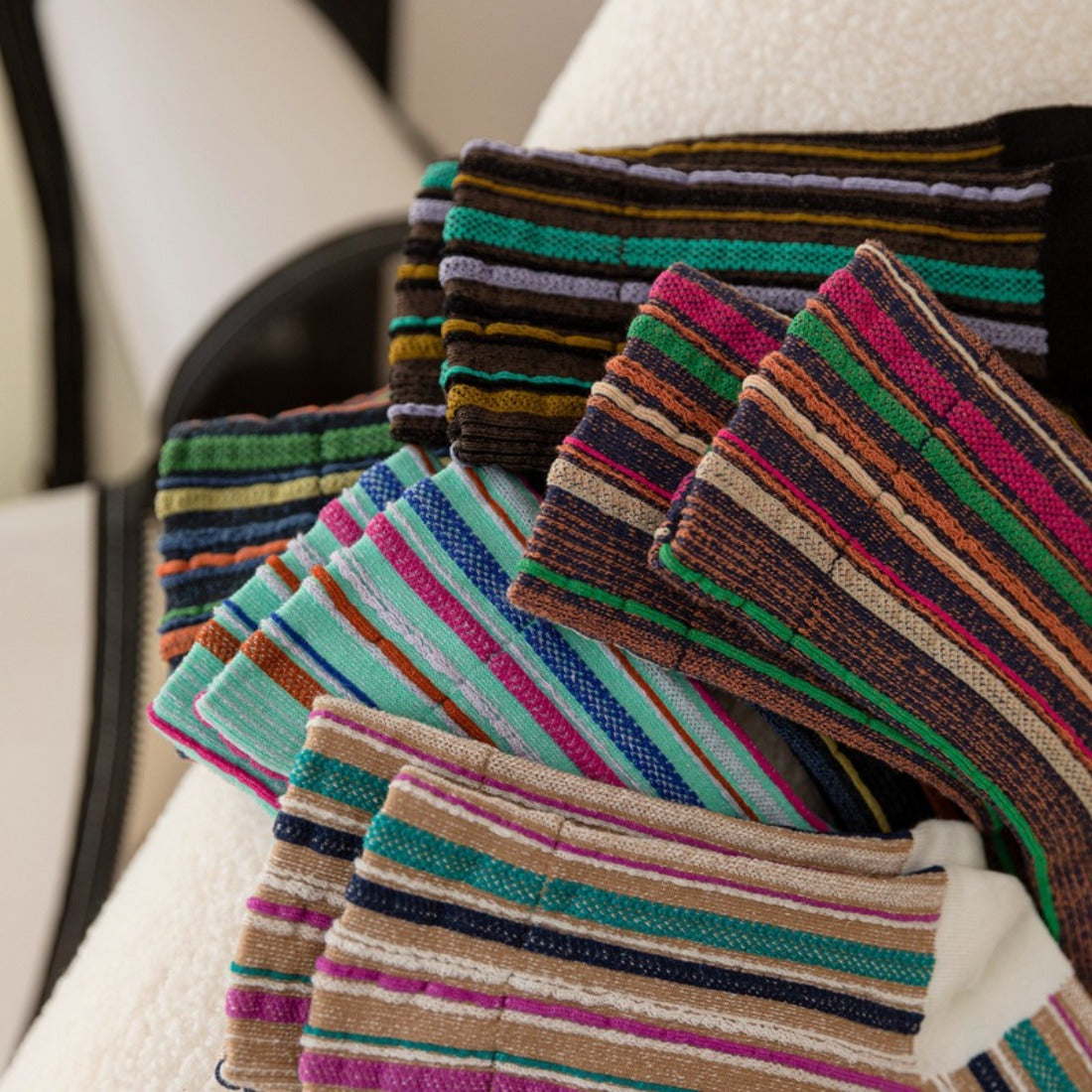 Rufia - Bohemian Vertical Striped Socks