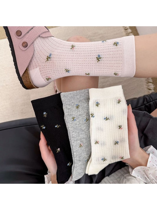Rufia - Women's Floral Pattern Casual Socks