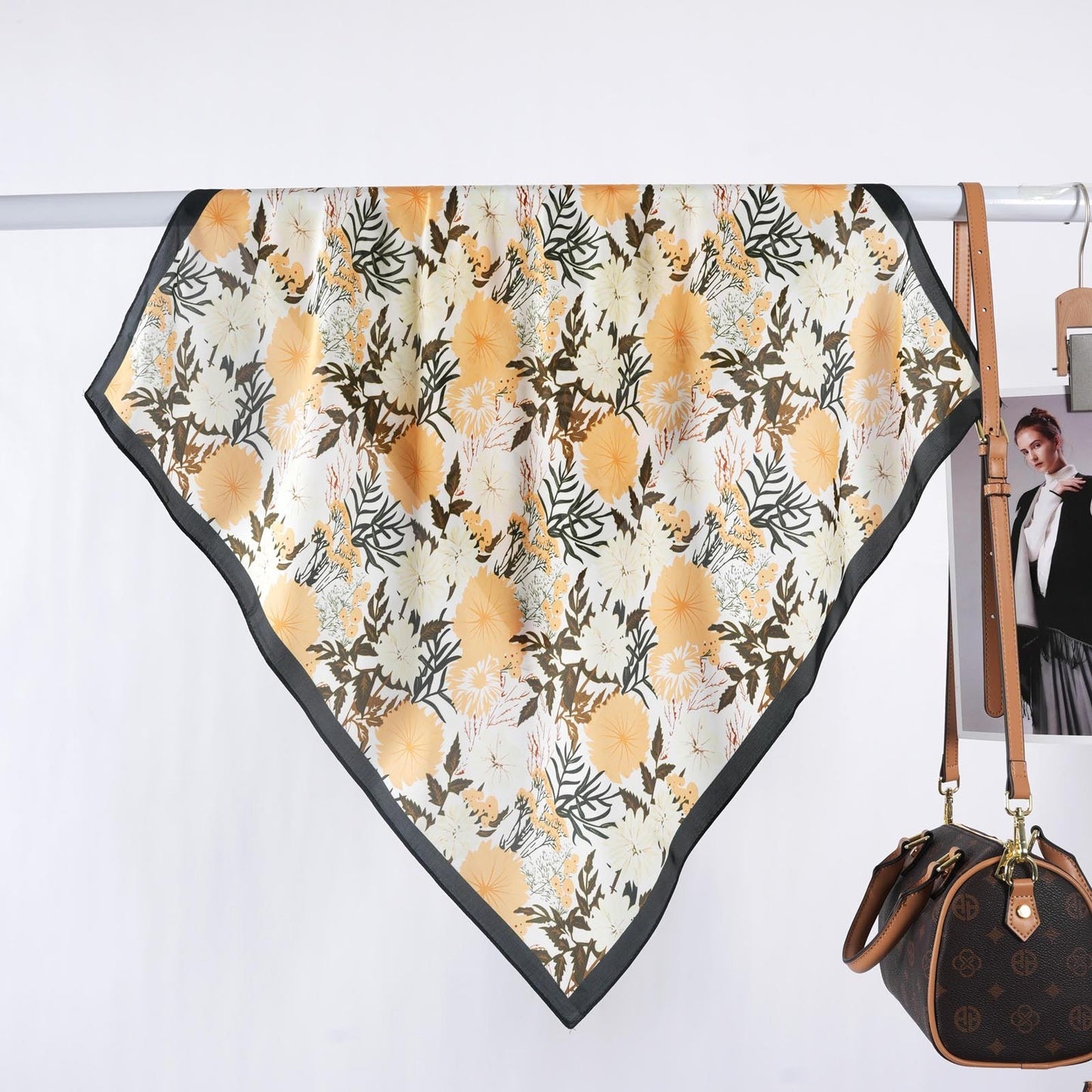 Scarvii - Soft Wildflower Square Scarf