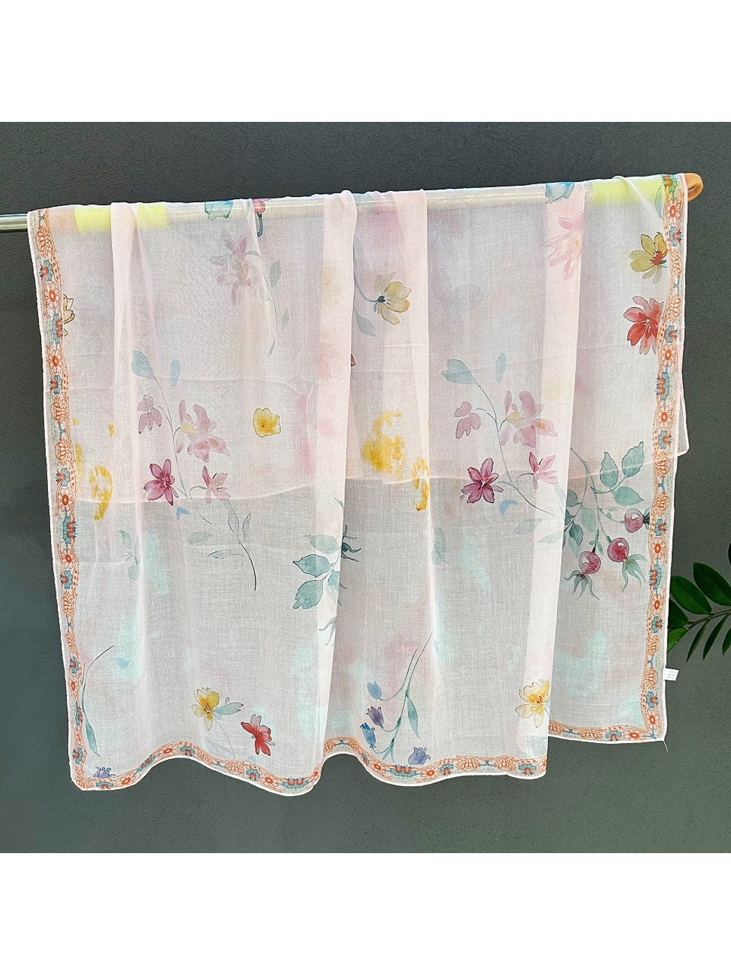 Scarvii - Pastel Pink Blossom Square Scarf