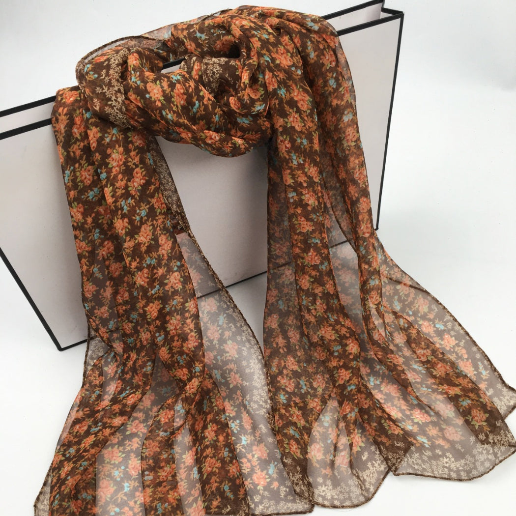 Scarvii - Daisy Print Scarf - Cool & Soft