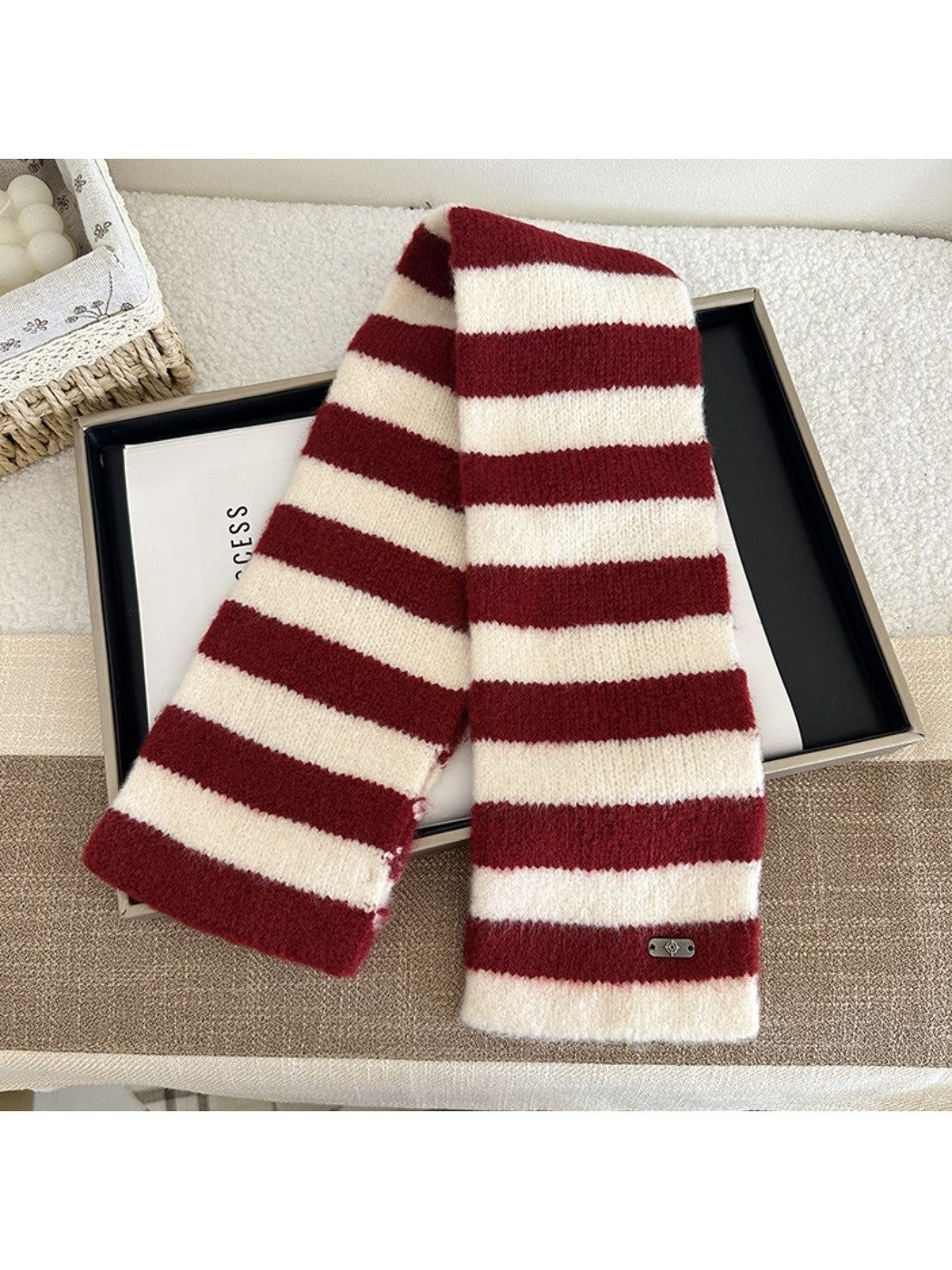Scarvii - Unisex Striped Cross-Over Scarf