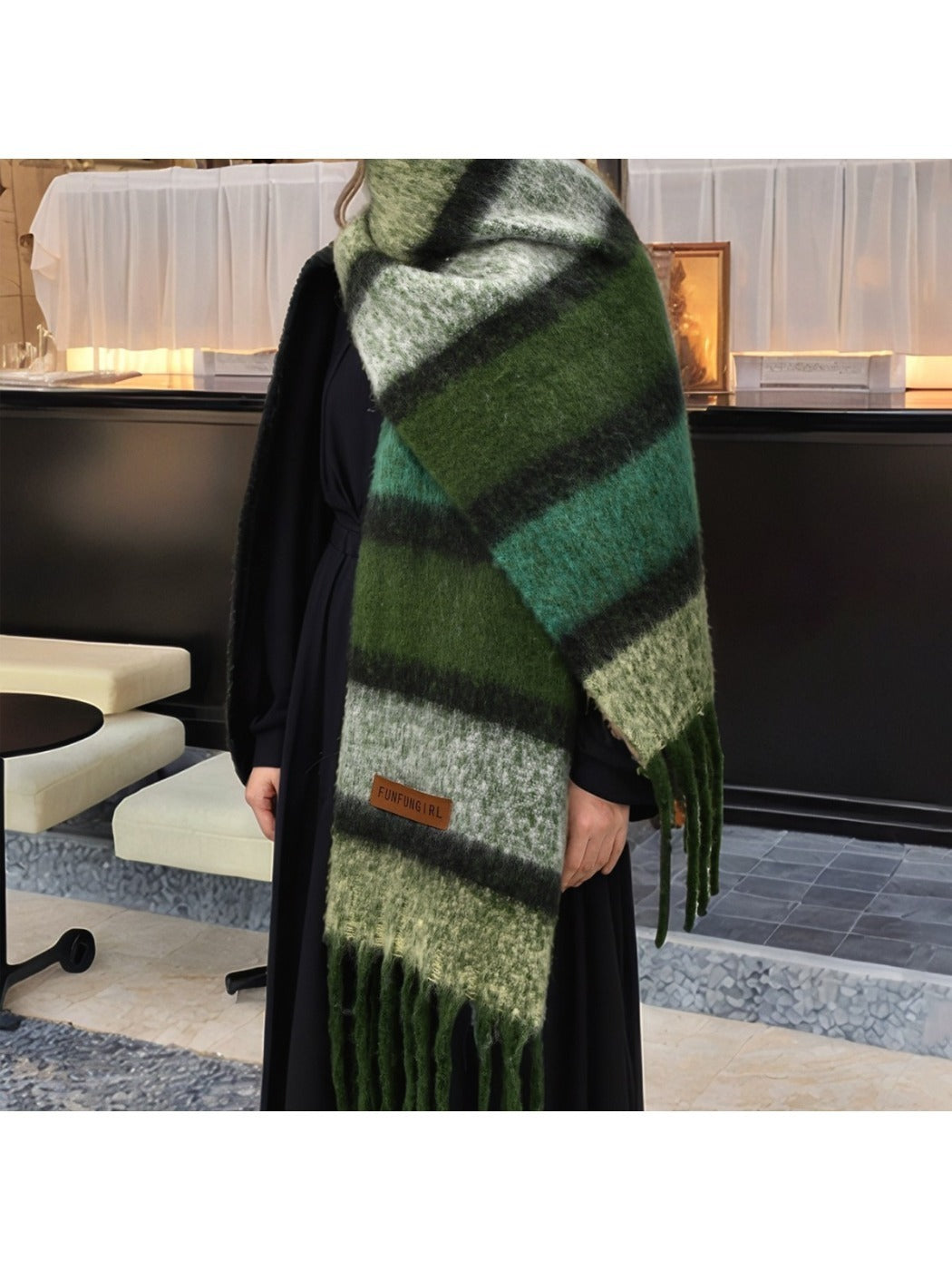 Scarvii - Maillard Winter Tassel Scarf