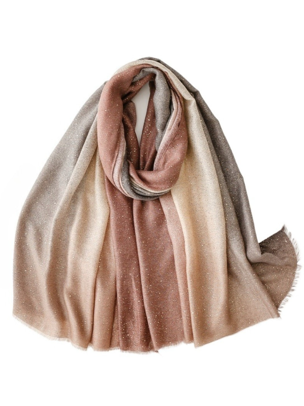 Scarvii - Minimalist Gradient Color Scarf with White Dots - 4 Colors