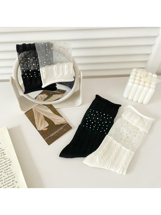 Rufia - Mesh White Mid-Calf Socks product image 2
