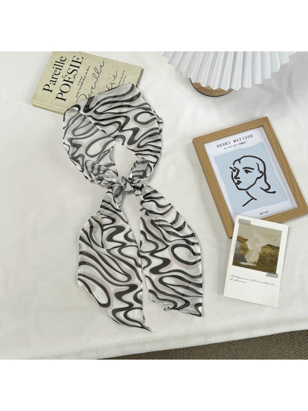 Scarvii - Simple Pattern Long Narrow Scarf