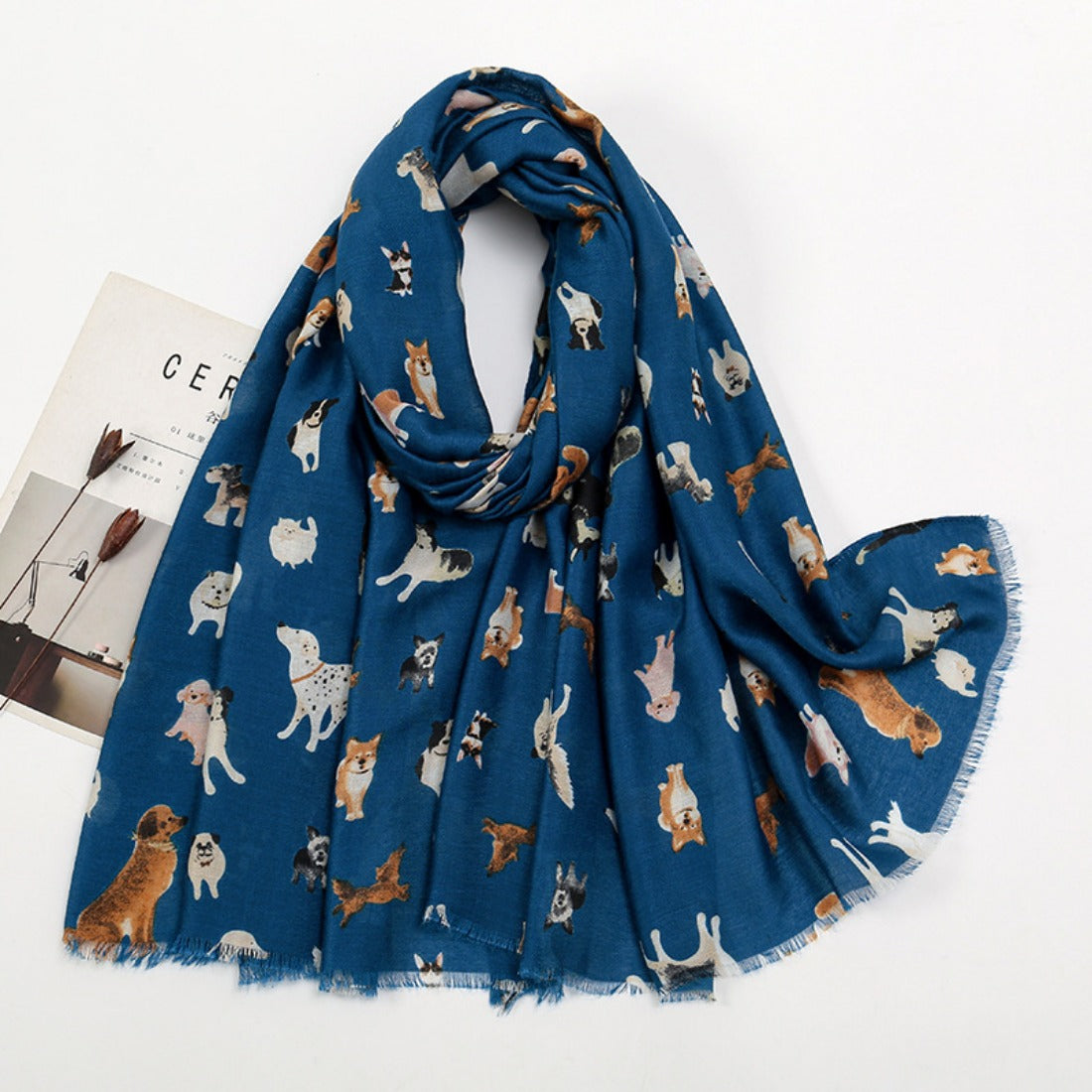 Scarvii - Cute Cartoon Dog Pattern Scarf