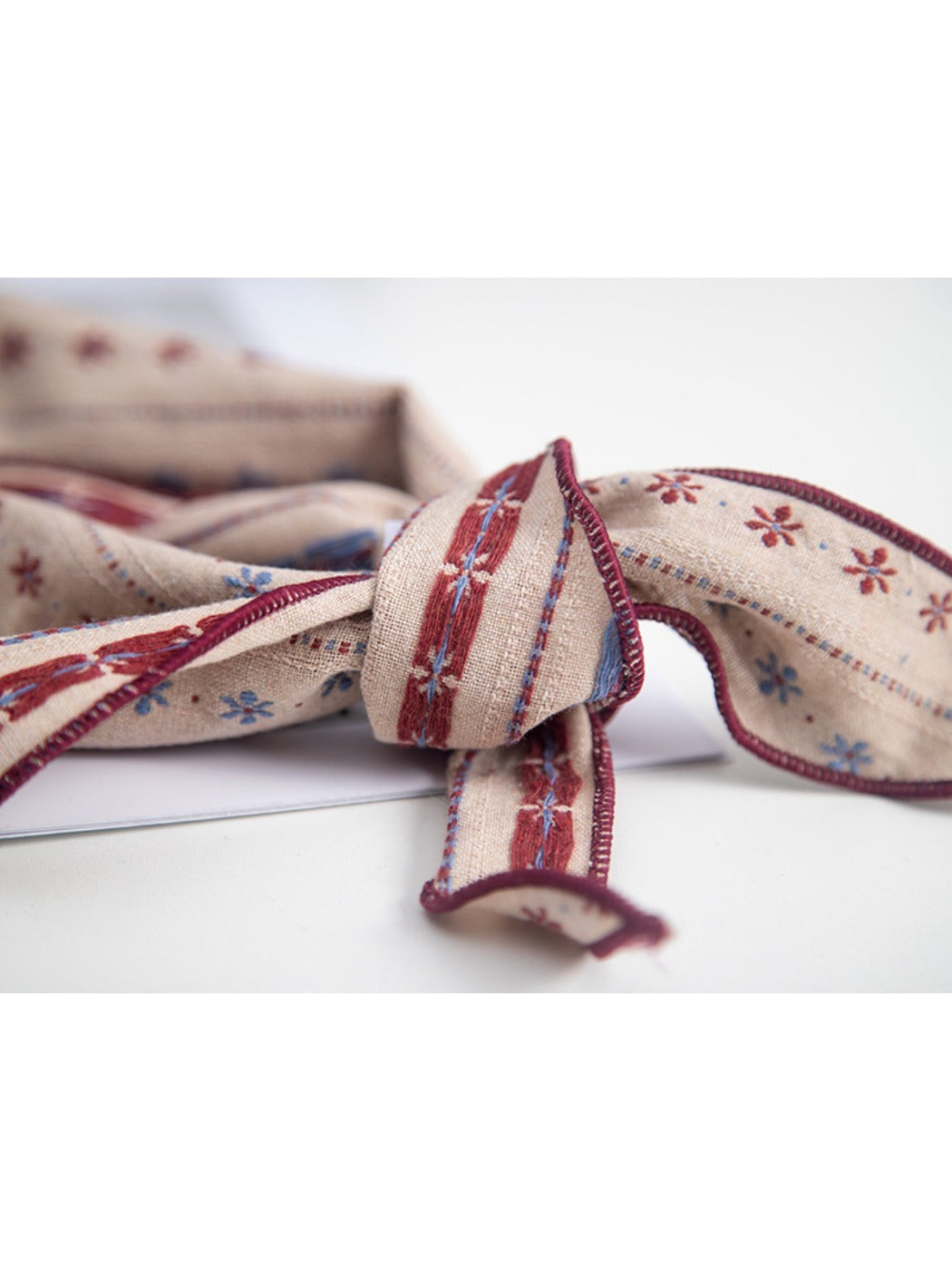 Scarvii - Vintage Embroidered Triangle Scarf
