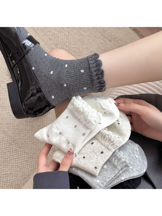 Rufia - Women's Polka Dot Ruffle Socks