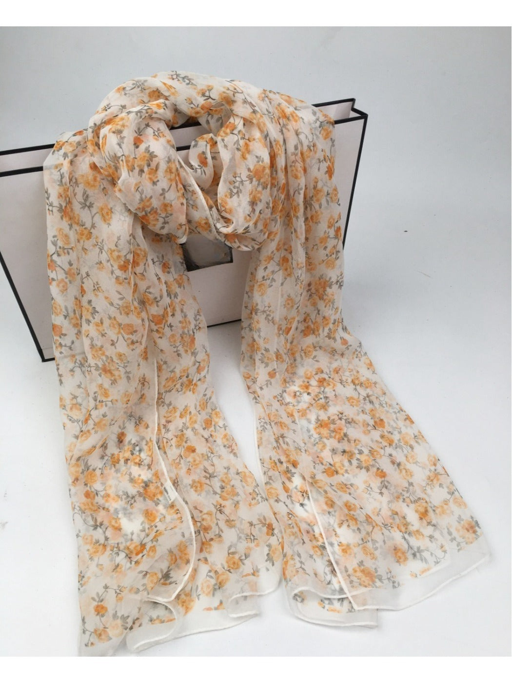 Scarvii - Women's Floral Patterned Scarf - Versatile & Stylish