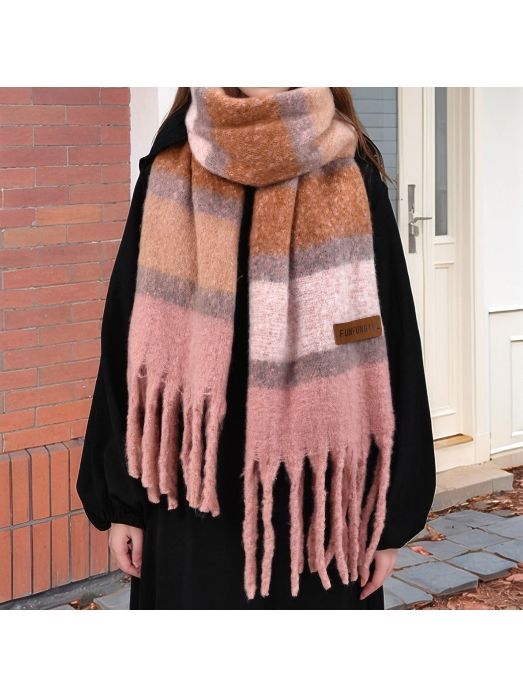 Scarvii - Maillard Winter Tassel Scarf