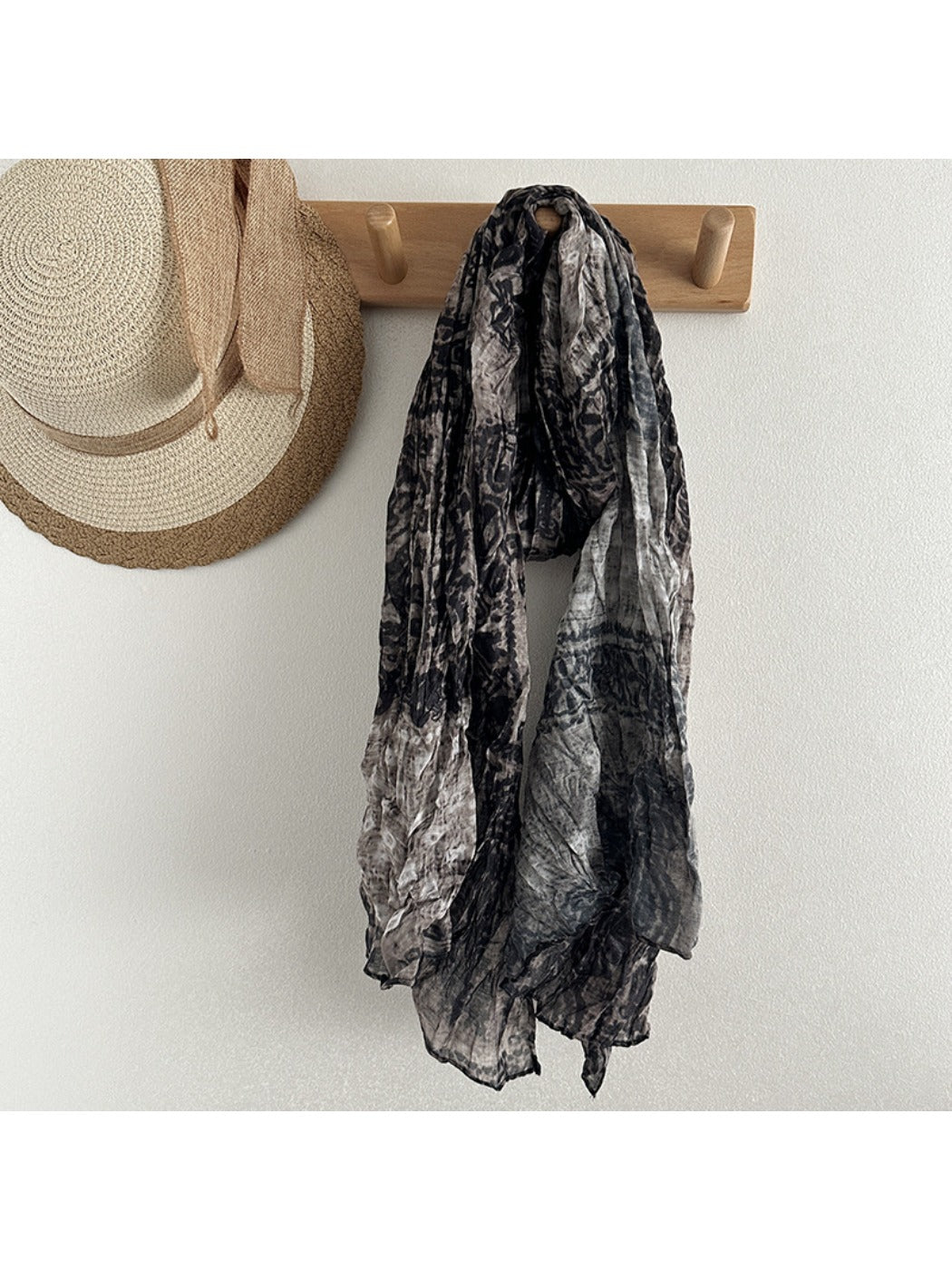 Scarvii - Vintage Crinkle Textured Scarf Wrap - Autumn-Winter Style