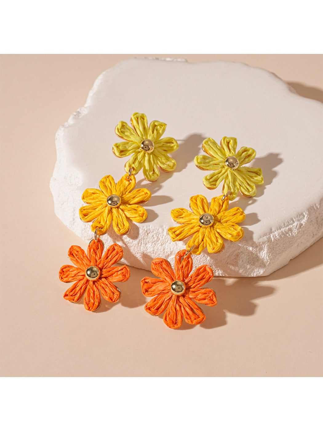 Earwish – Raffia Bloom Tassel Earrings