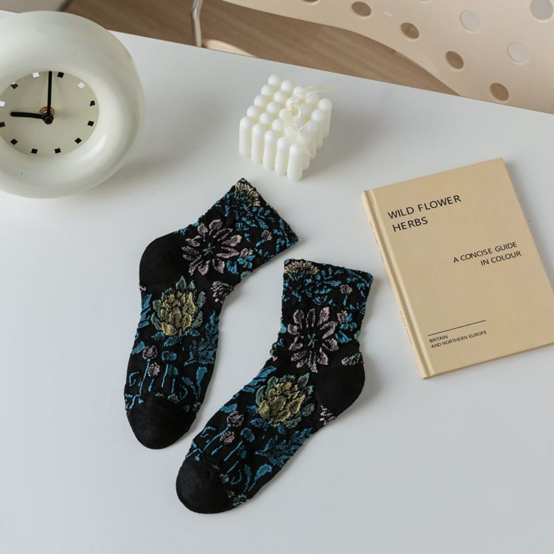 Rufia - 3D Flower Bohemian Women's Socks