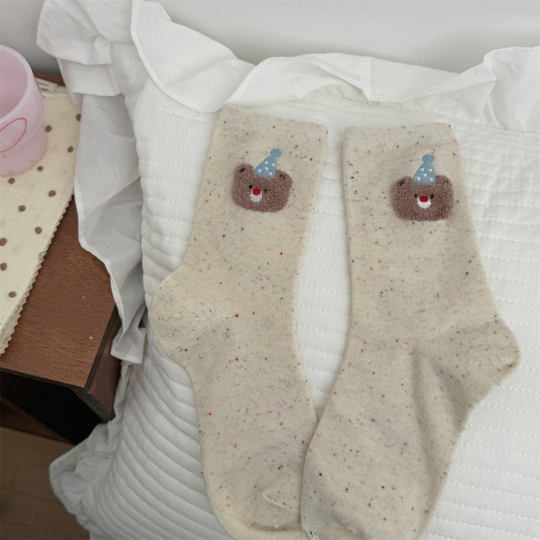 Rufia - Cartoon Bear Birthday Socks