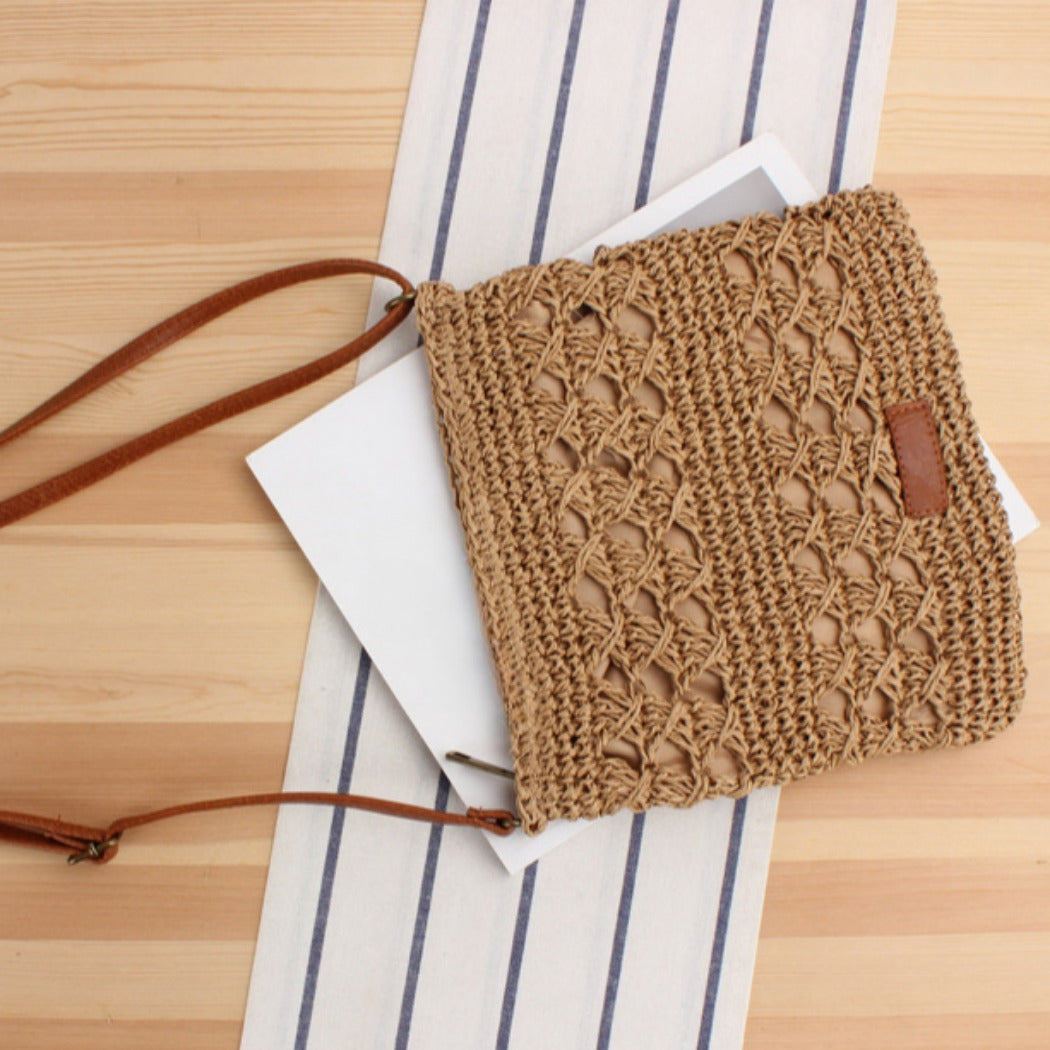 Cosbai - Roomy Crochet Crossbody Bag - Classic & Chic