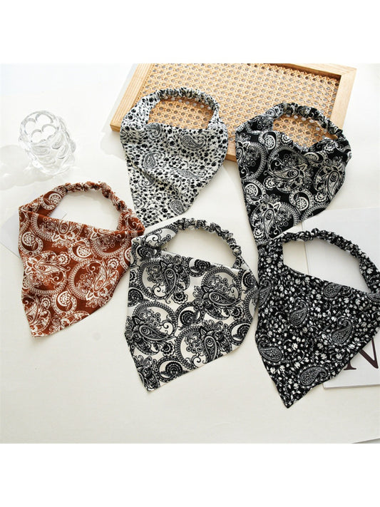 Haila - Boho Style Paisley Triangle Elastic Headband