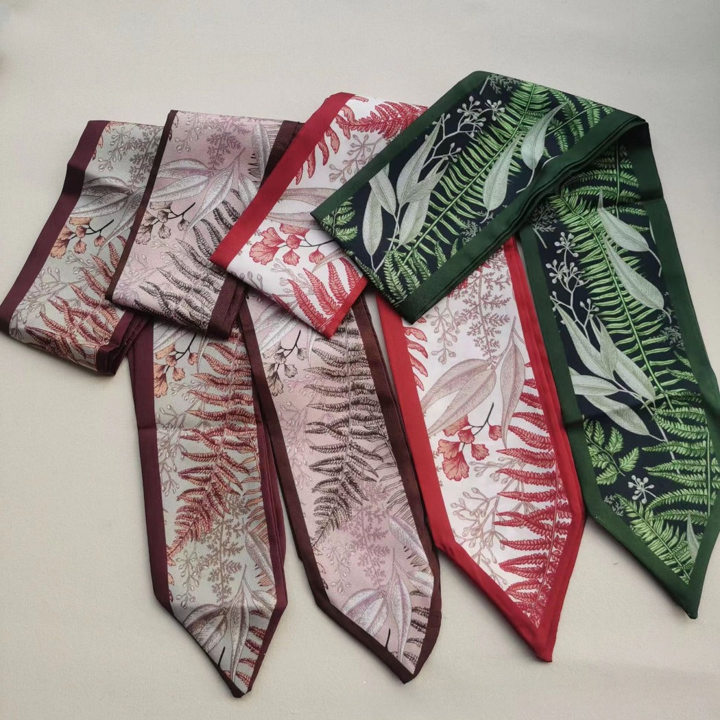 Scarvii - Plant-Print Neck Scarf - Classic & Soft
