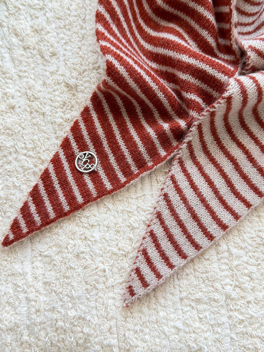 Scarvii - Narrow Stripe Triangle Scarf