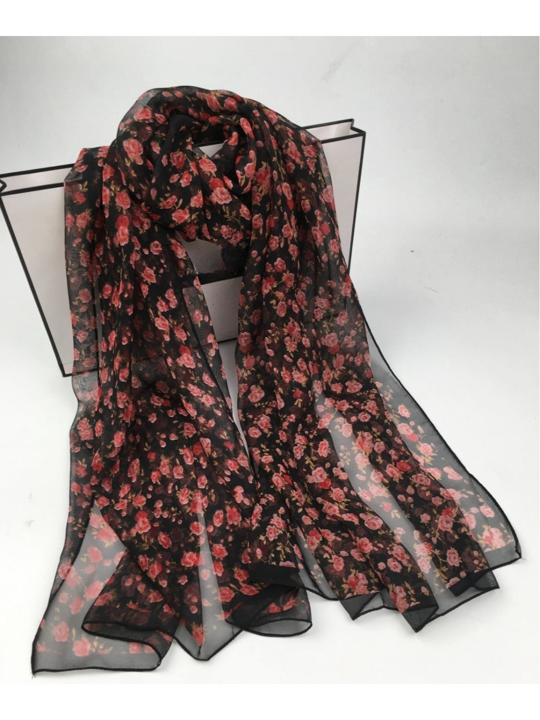 Scarvii - Women's Floral Patterned Scarf - Versatile & Stylish