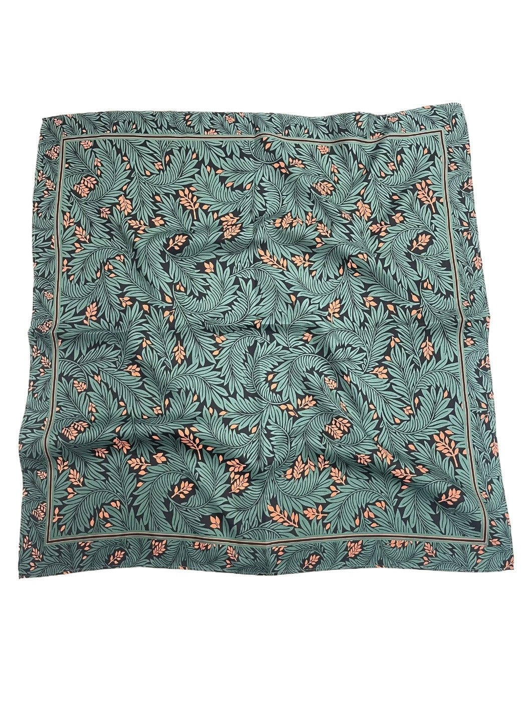 Scarvii - Stripe Floral Print Scarf - Elegant & Versatile