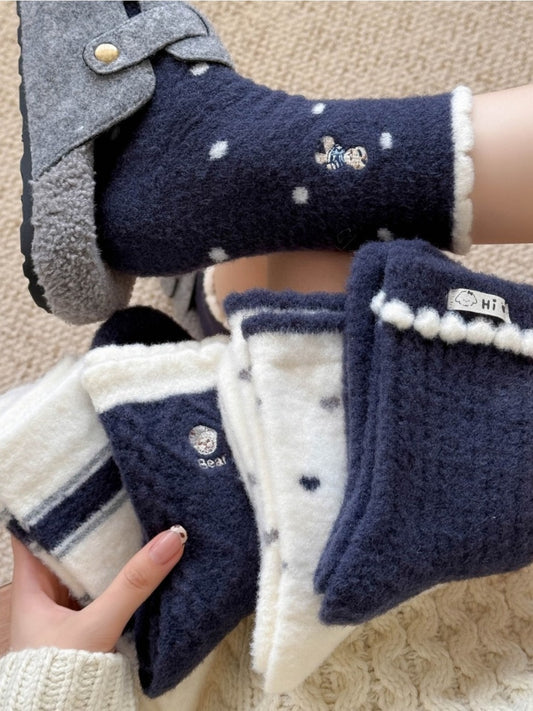 Rufia – Plush Winter Cartoon Socks