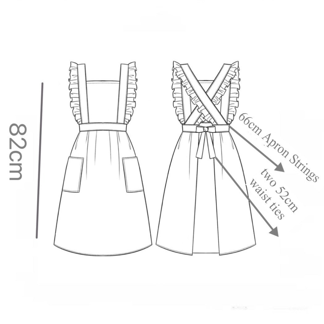 Apros - Floral Ruffle Apron - Sweet & Stylish