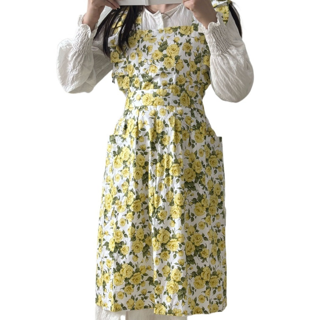 Apros - Floral Ruffle Apron - Sweet & Stylish