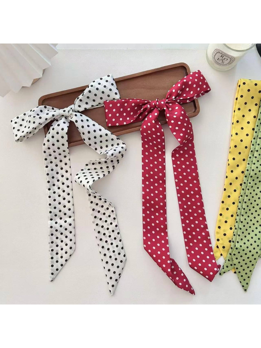 Scarvii - Polka Dot Skinny Scarf