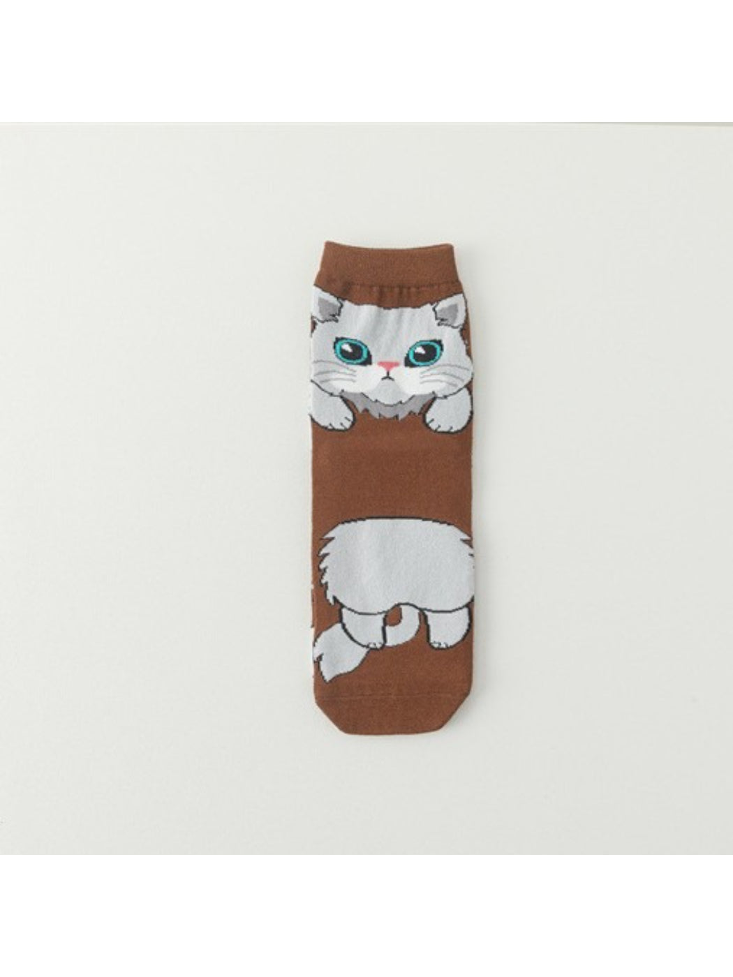 Rufia - Playful Big-Eyed Cat Face Socks
