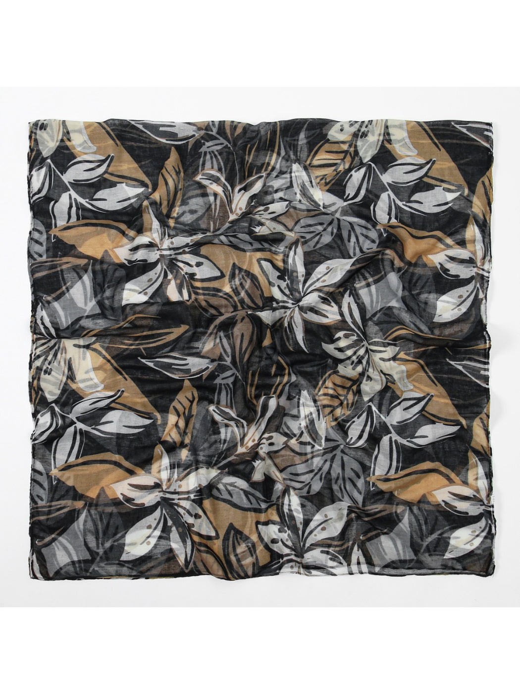 Scarvii – Spring Leaf Print Lightweight Scarf