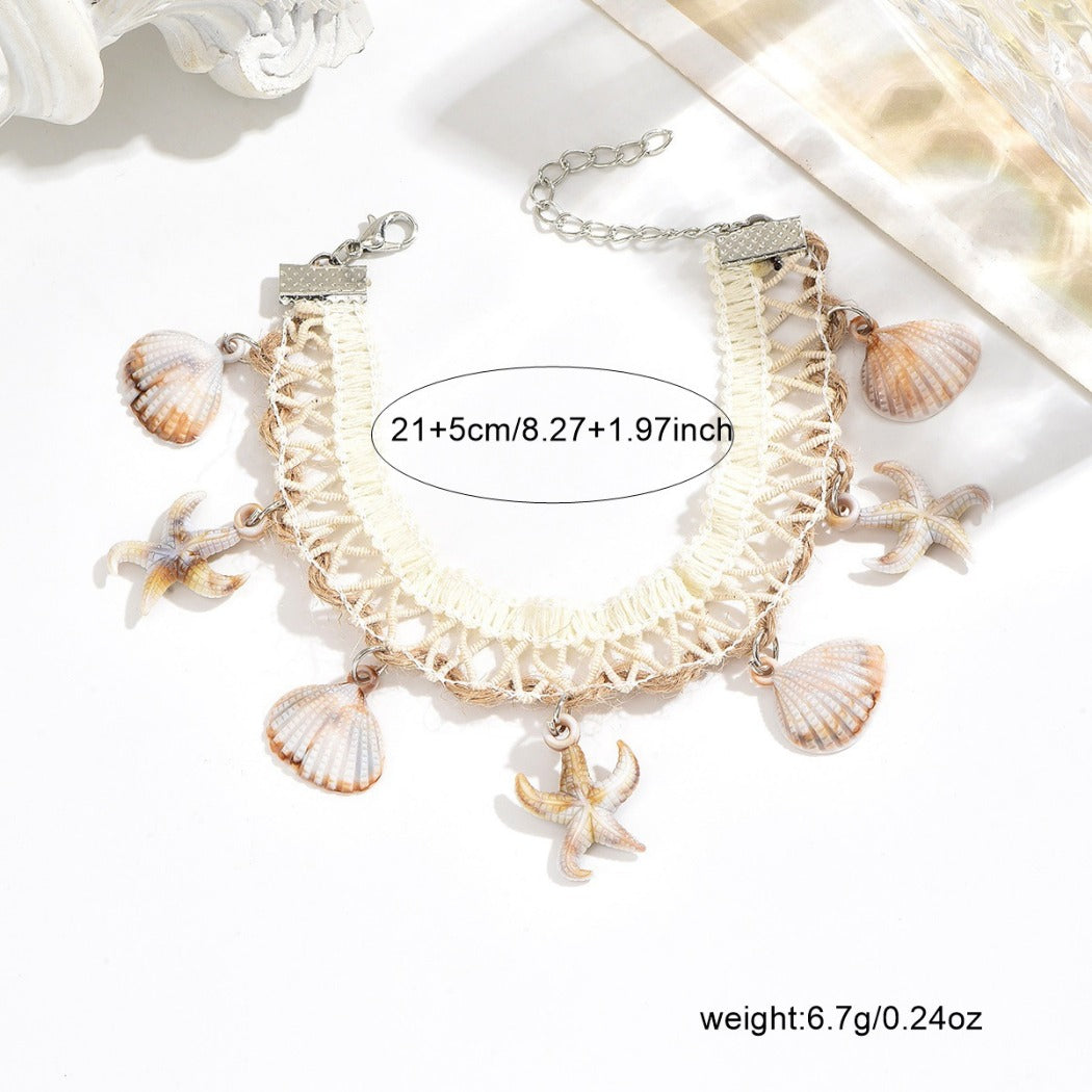 Bauai - Shell Tassel Anklet - Boho Beach